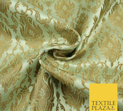 Luxury Florid Damask Ornamental Brocade Dress Fabric Waistcoat Ethnic Cushions