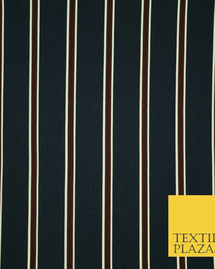 Various Striped Lines Stripe Linear Bar Printed Crepe Polyester Dress Fabric 58"