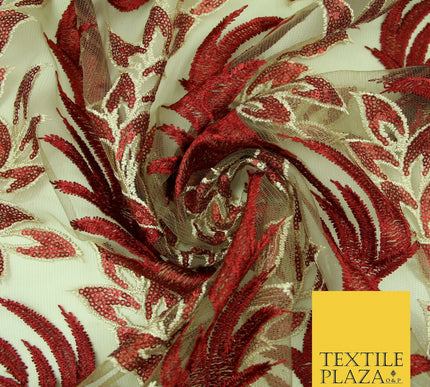 Shimmer Sequin Embroidered Net 5 YARDS AFRICAN LACE ASO EBI Wedding Dress Fabric