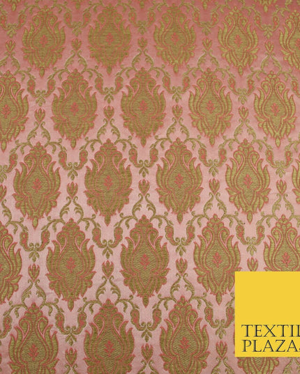 Luxury Florid Damask Ornamental Brocade Dress Fabric Waistcoat Ethnic Cushions