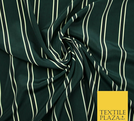 Various Striped Lines Stripe Linear Bar Printed Crepe Polyester Dress Fabric 58"
