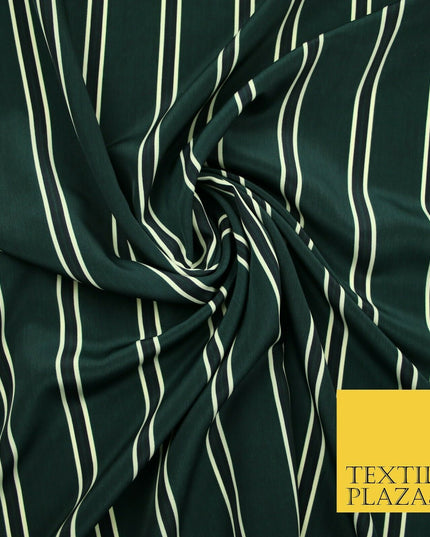 Various Striped Lines Stripe Linear Bar Printed Crepe Polyester Dress Fabric 58"