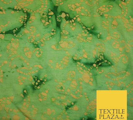 BATIK Tie Dye Bright Colours 100% Cotton Lawn Paisley Print Fashion Fabric Craft