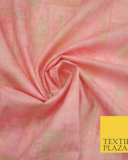 Abstract Negative Vintage Summer Luxury 100% Printed Floral Cotton Linen Fabric