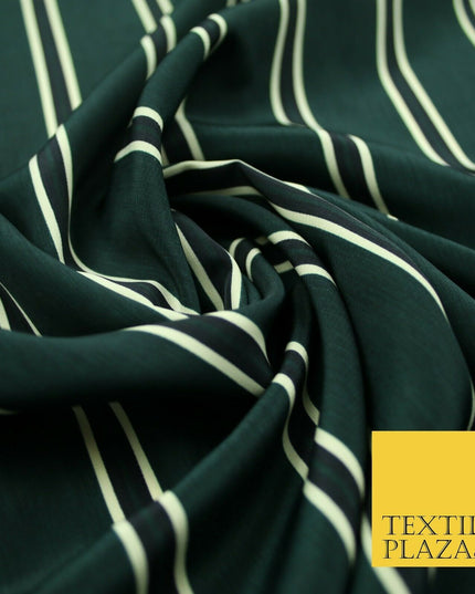 Various Striped Lines Stripe Linear Bar Printed Crepe Polyester Dress Fabric 58"