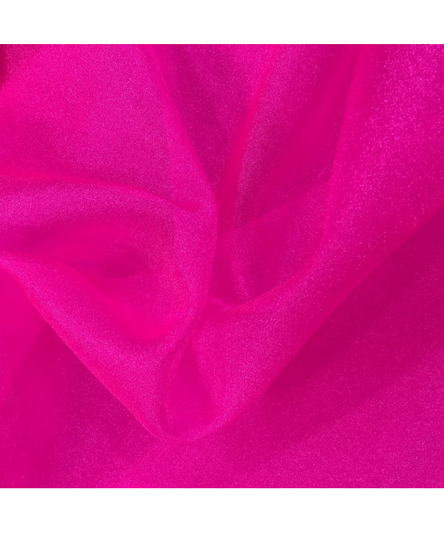 HOT PINK Premium Japanese Crystal Organza Bridal Wedding Veil Glitter QA174
