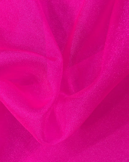 HOT PINK Premium Japanese Crystal Organza Bridal Wedding Veil Glitter QA174