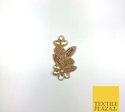 Small Diamonte Embellished Indian Applique Motif Patch Ethnic Zari (X48)