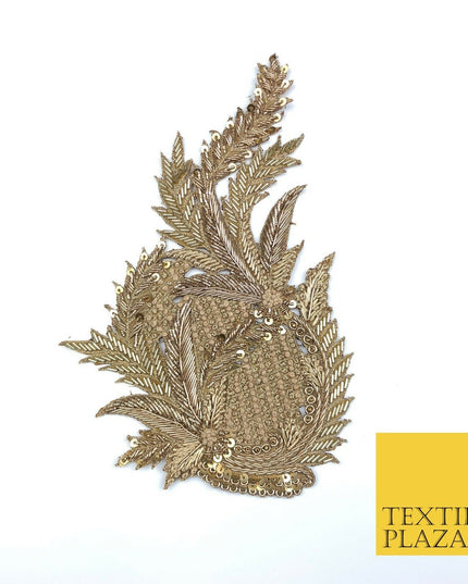 Fancy Spike Embellished Indian Applique Motif Sequin Patch Ethnic Zari (X46)