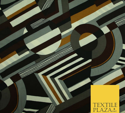 High Quality Floral Abstract Spun Rayon Viscose Dress Print Fabric Craft Summer