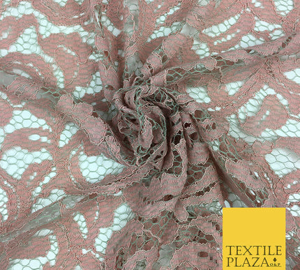 NUDE PEACH SKIN Corded Lace Fabric - Bridal Dress Fancy Cutwork - 58" - GF842