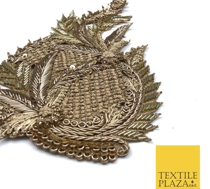 Fancy Spike Embellished Indian Applique Motif Sequin Patch Ethnic Zari (X46)