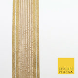 Large 3 Tone Gold Silver Metallic Woven Trimming Border Lace Ethnic Gota X239