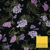 High Quality Floral Abstract Spun Rayon Viscose Dress Print Fabric Craft Summer