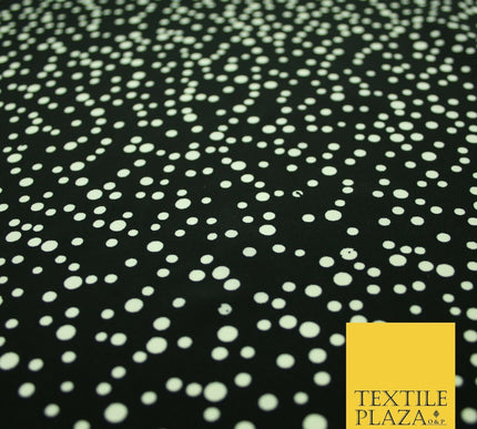 Spotted Animal Leopard Abstract Flower Printed Crepe Polyester Dress Fabric 58"