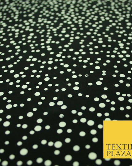 Spotted Animal Leopard Abstract Flower Printed Crepe Polyester Dress Fabric 58"