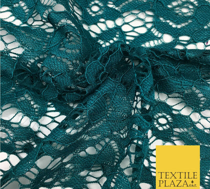TEAL JADE GREEN New Soft Corded Lace Bridal Fabric Dress Fashion - 58" - GF843