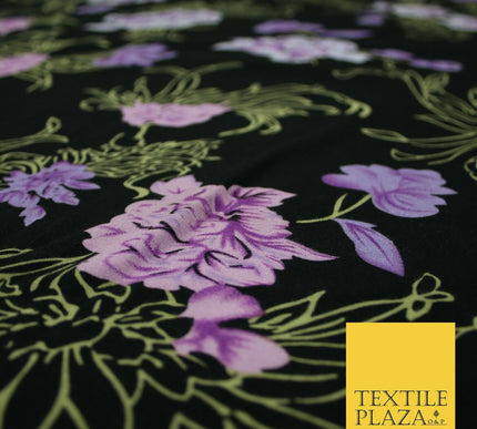 High Quality Floral Abstract Spun Rayon Viscose Dress Print Fabric Craft Summer