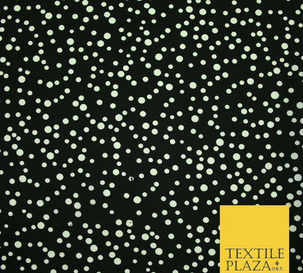 Spotted Animal Leopard Abstract Flower Printed Crepe Polyester Dress Fabric 58"