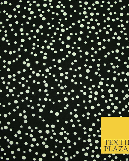 Spotted Animal Leopard Abstract Flower Printed Crepe Polyester Dress Fabric 58"