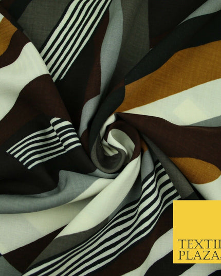 High Quality Floral Abstract Spun Rayon Viscose Dress Print Fabric Craft Summer
