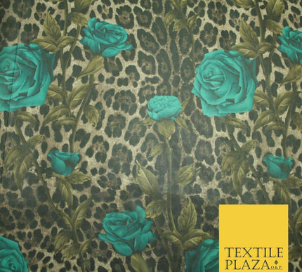New High Quality Floral Abstract Flowers Tropical Printed Georgette Dress Fabric