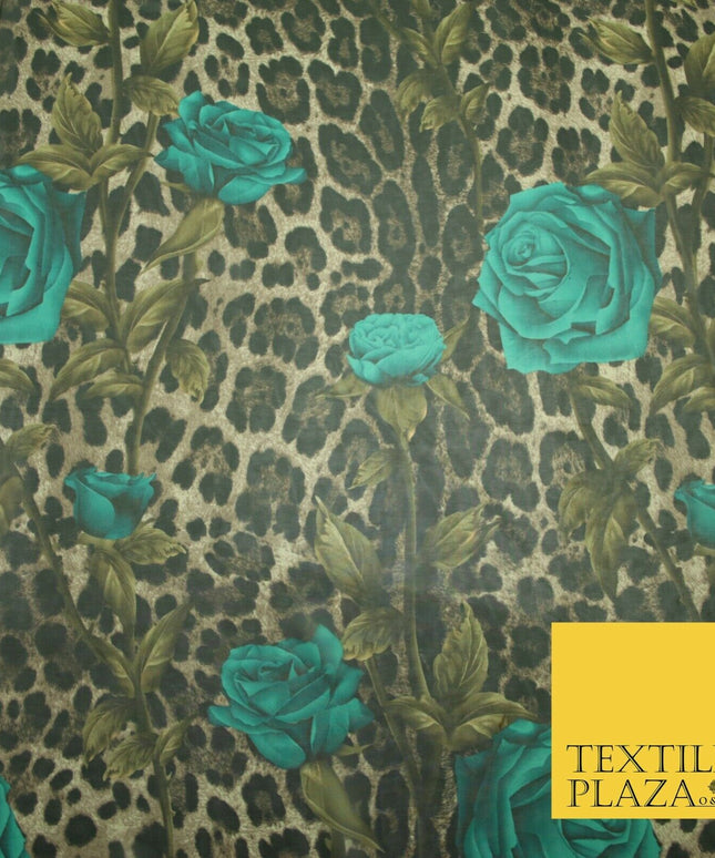 New High Quality Floral Abstract Flowers Tropical Printed Georgette Dress Fabric