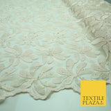 Threadwork Diamonte Embroidery Net Lace Bridal Bridesmaid Wedding Dress Fabric