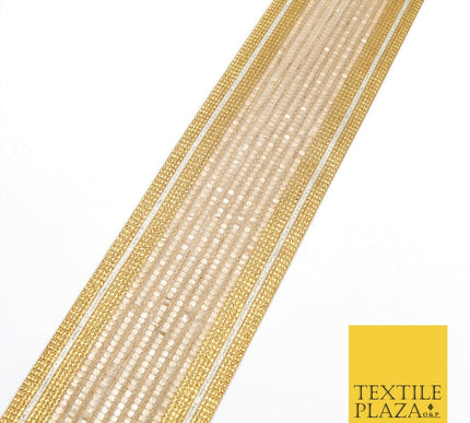 Large 3 Tone Gold Silver Metallic Woven Trimming Border Lace Ethnic Gota X239