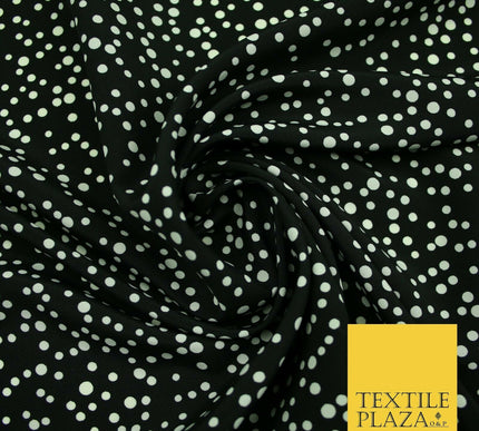 Spotted Animal Leopard Abstract Flower Printed Crepe Polyester Dress Fabric 58"