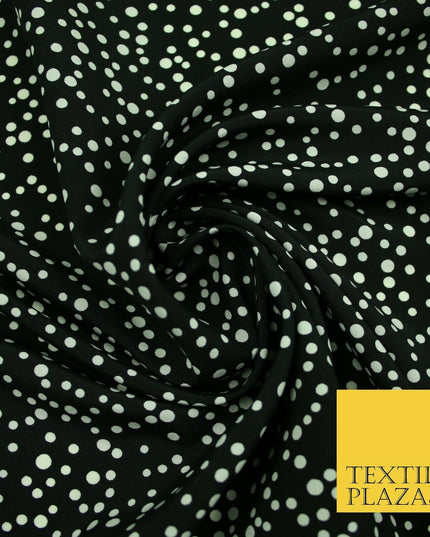 Spotted Animal Leopard Abstract Flower Printed Crepe Polyester Dress Fabric 58"
