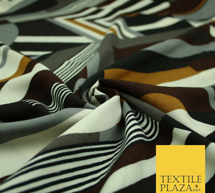 High Quality Floral Abstract Spun Rayon Viscose Dress Print Fabric Craft Summer