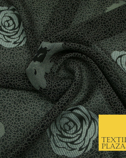New High Quality Floral Abstract Flowers Tropical Printed Georgette Dress Fabric