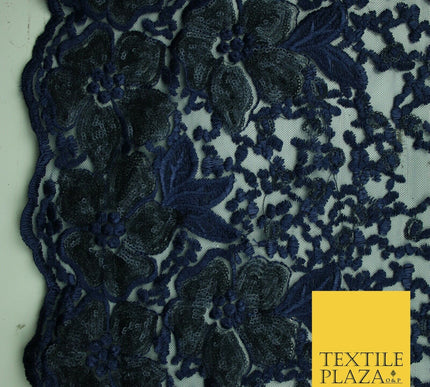 Sequin Embroidery Border Net Lace Fashion Bridal Bridesmaid Wedding Dress Fabric