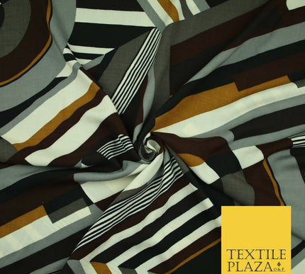 High Quality Floral Abstract Spun Rayon Viscose Dress Print Fabric Craft Summer