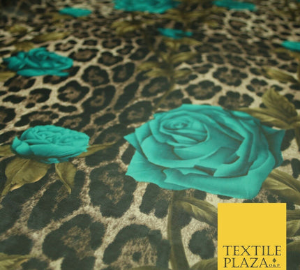 New High Quality Floral Abstract Flowers Tropical Printed Georgette Dress Fabric