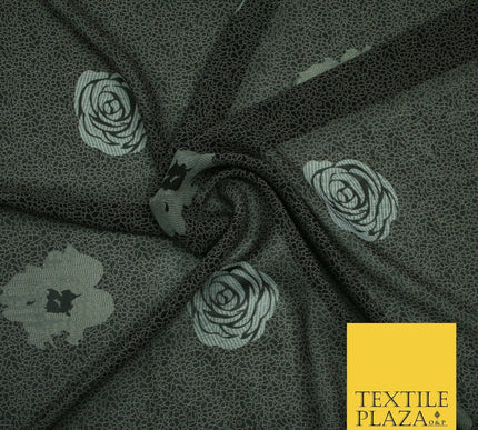 New High Quality Floral Abstract Flowers Tropical Printed Georgette Dress Fabric