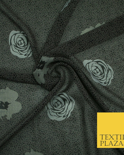 New High Quality Floral Abstract Flowers Tropical Printed Georgette Dress Fabric