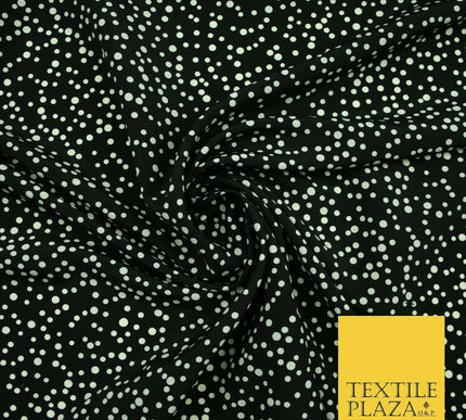 Spotted Animal Leopard Abstract Flower Printed Crepe Polyester Dress Fabric 58"