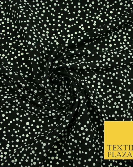 Spotted Animal Leopard Abstract Flower Printed Crepe Polyester Dress Fabric 58"