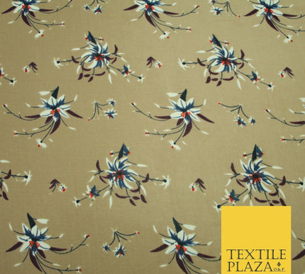 New High Quality Floral Abstract Flowers Tropical Printed Georgette Dress Fabric