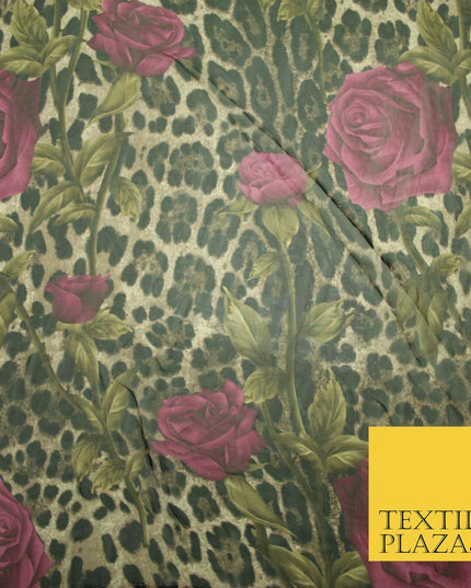 New High Quality Floral Abstract Flowers Tropical Printed Georgette Dress Fabric