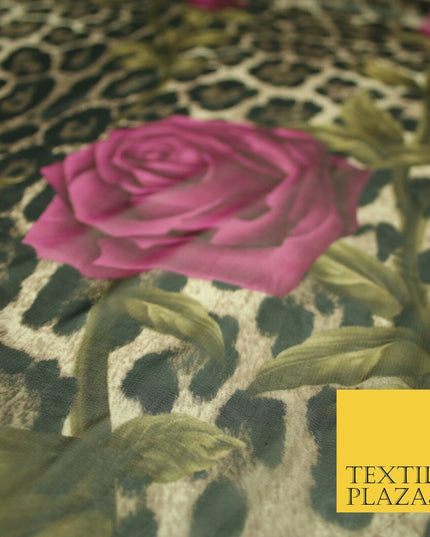 New High Quality Floral Abstract Flowers Tropical Printed Georgette Dress Fabric