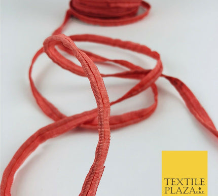 10mm Salmon Pink Piping Gotta Flange Edging Border Trim Indian Ribbon (X37)