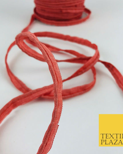 10mm Salmon Pink Piping Gotta Flange Edging Border Trim Indian Ribbon (X37)