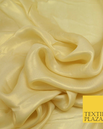 WARM GOLD Fine Silky Metallic Shimmer Satin Georgette Dress Fabric Drape 1420