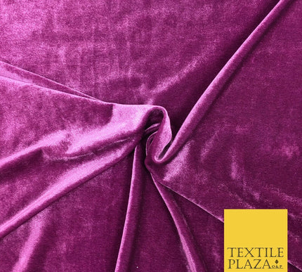 Dusty Pink Soft Plain Velvet Fabric Material - 58" - More Colours PA141