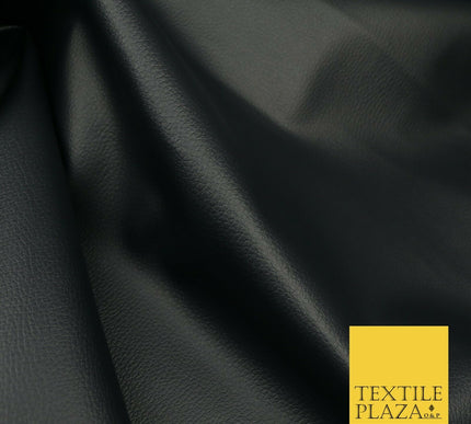 INK NAVY Luxury Faux Leather Fabric FeltBacked PVC Fire Retardant Upholstery1723