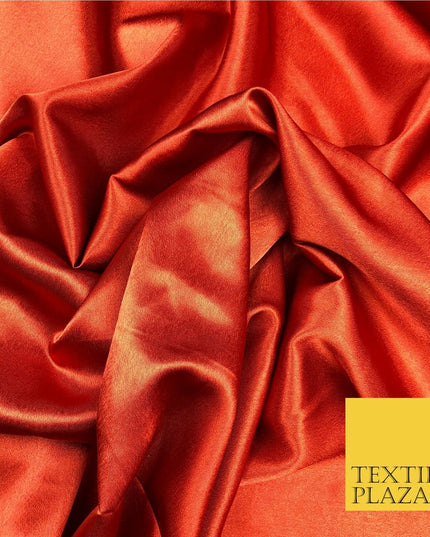 RUST ORANGE Silky Crepe Back Satin- Dress Wedding Prom Bridal 58" - SC494