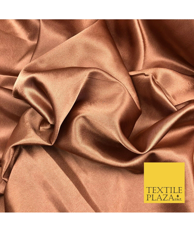 CHESTNUT BROWN Silky Crepe Back Satin- Dress Wedding Prom Bridal 58" - SC496